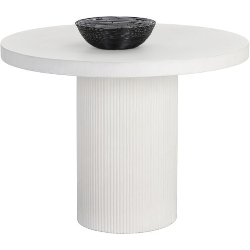 Nicolette 40 X 30 inch White Outdoor Dining Table